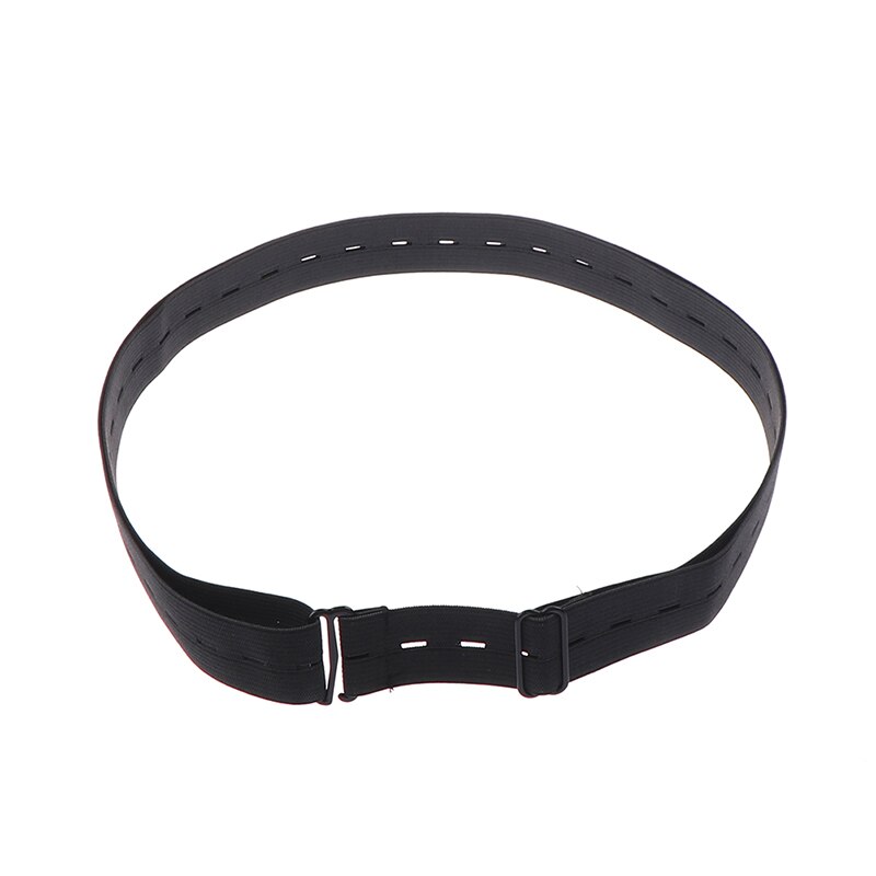 Cinturón ajustable para una camisa fácil, antideslizante, a prueba de arrugas, correas para soporte de camisa, soporte de cinturón de bloqueo cerca de la camisa: Black