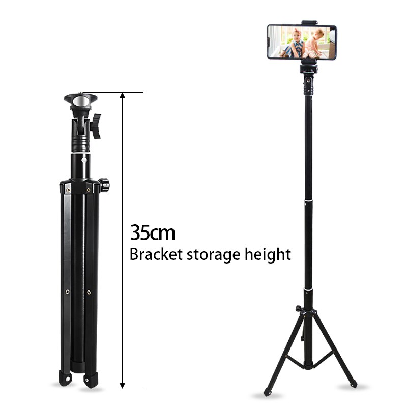 Mobiel statief telefoon statief foto live-uitzending smartphone statief zaklamp ondersteuning statief adapter voor android (stan