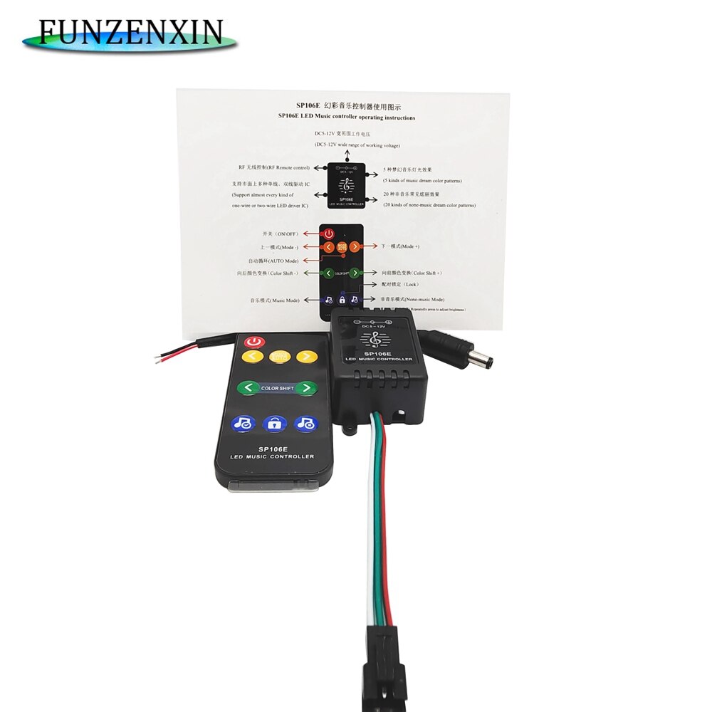 Smart Wifi Muziek Bluetooth Controller SP105E/SP106E/SP107E/SP108E/SP110E Voor WS2812 SK6812 WS2811 Adresseerbare Led rgb Tape Strip