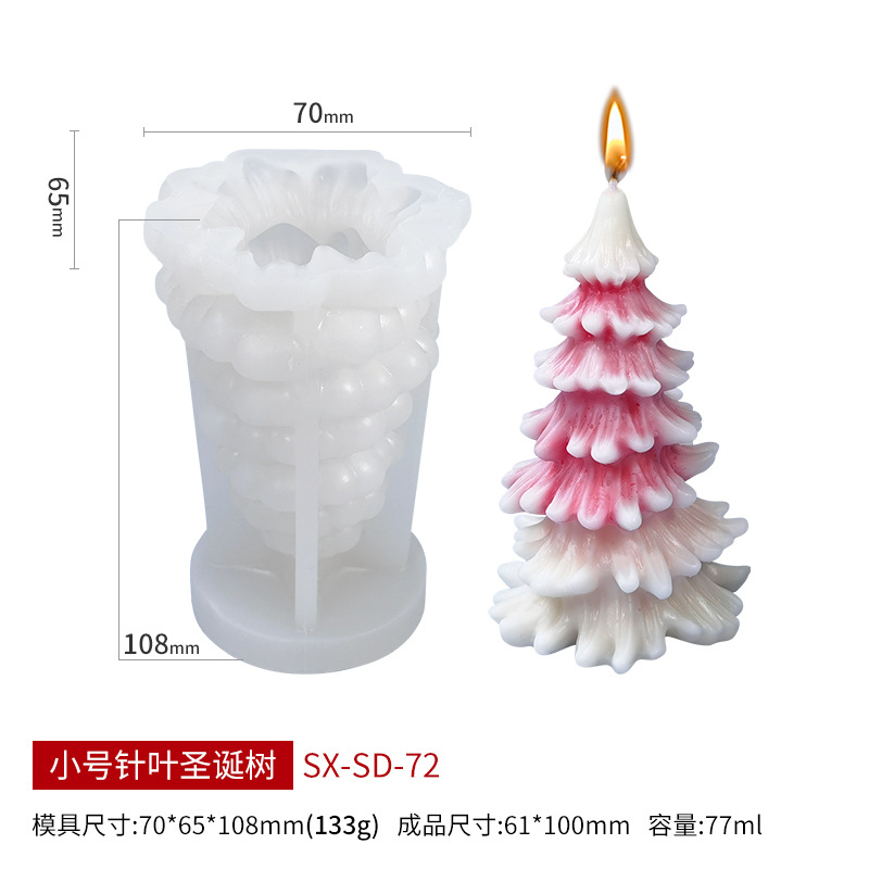 Stampo per candele in silicone 3D albero di Natale pupazzo di neve Decorazione natalizia fai da te artigianato gesso in resina stampo in argilla di cemento regalo di Natale: Grigio scuro