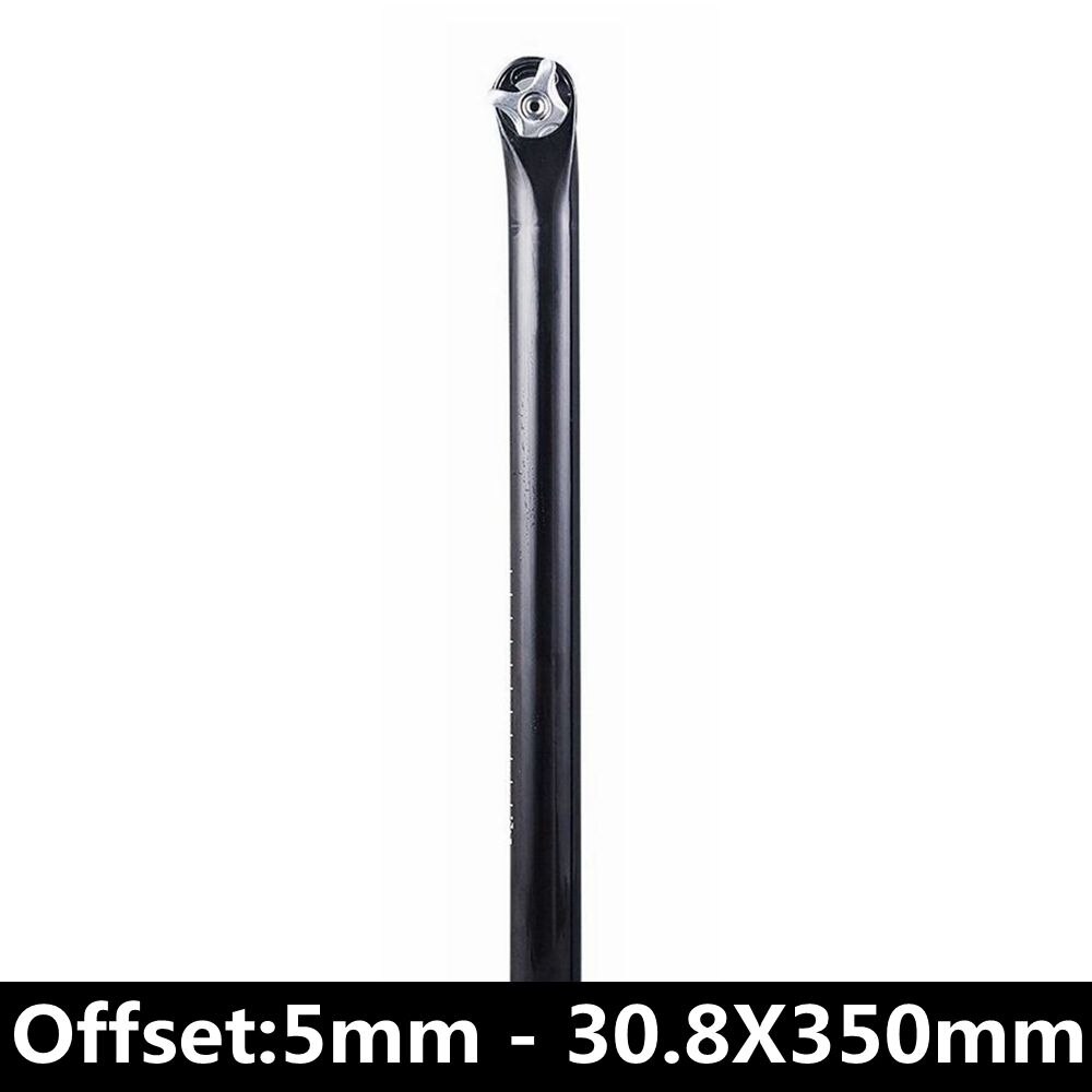Glossy UD Carbon Fibre Bicycle Seat Post Cycling SeatPost Bike Seat Tube Parts Diameter 27.2mm 30.8mm 31.6mm Angle 5/20 Degrees: Offset 5mm 30.8X350