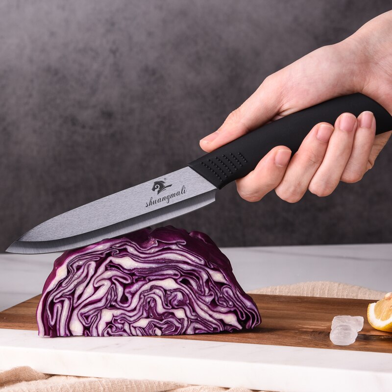 4 stk keramiske kniver sett bakteriostase keramikk hjemmekjøkken matlaging verktøy kniv sett med skarpe skjærende grønnsaker