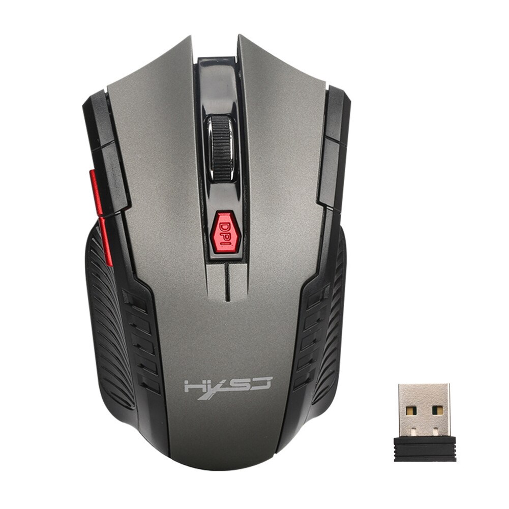 2.4G Mouse Senza Fili Del Mouse USB 2.0 Ricevitore Professionale Retto USB Scroll Mouse per il Computer Portatile Del Mouse Ottico Senza Fili PC Gamer