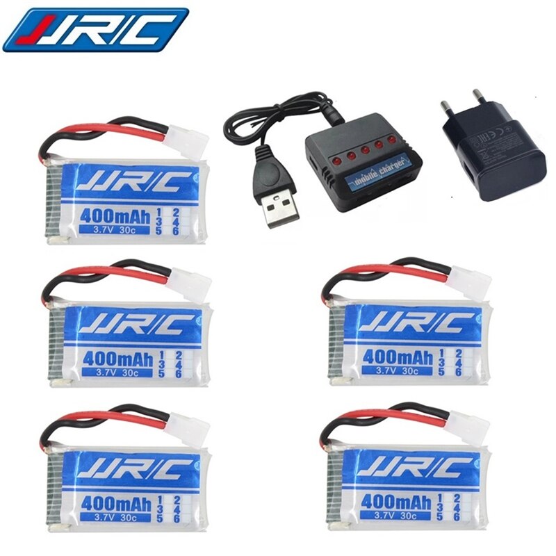 Lipo Batterie 3,7 v 400mAh 30C für JJRC H31 / JJRC H43hw Drohne Li-Batterie JJRC H31 Lipo batterie + (5in1) kabel ladegerät 3/4/5 stücke