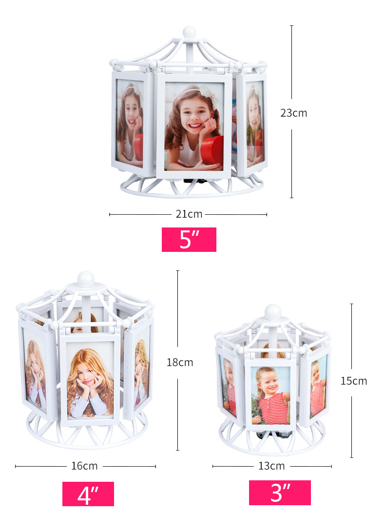 Aqumotic Reuzenrad Fotolijst Voor Foto 'S Meerdere Muziekdoos Houder Kid Kamer Home Decor Familie Boom Zwangere Vrouwen