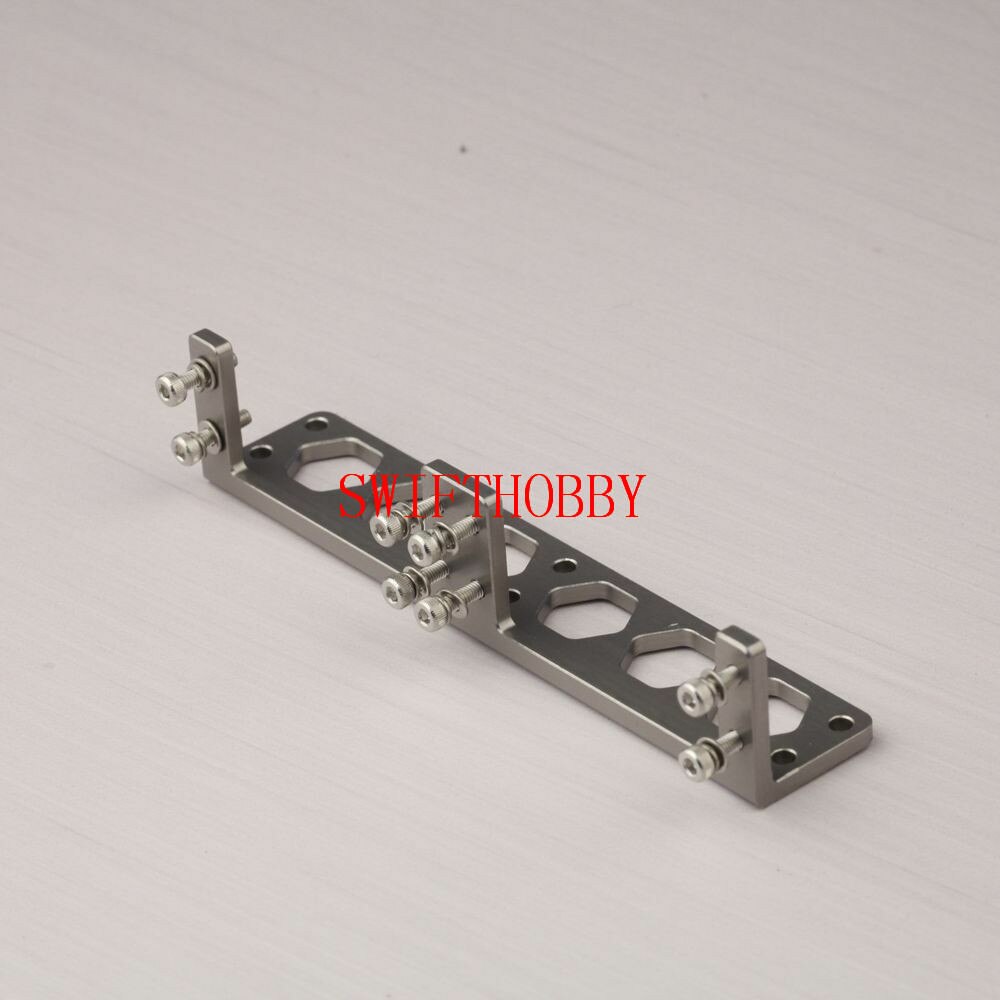 Aluminio doble S3003 Servo montaje para Servo Futaba S3003 para barco RC