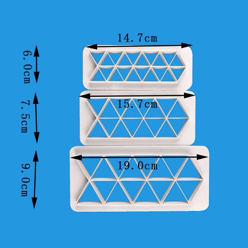 3 Stks/set Cookie Cutter Fondant Cookies Gebak Gereedschappen Cakevorm Fondant Cake Decorating Tool Bakken Accessoires Keuken Gereedschap: JJYY134300000