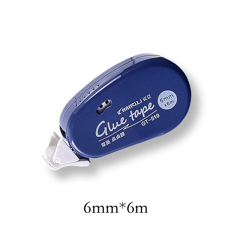 6m*6mm Double Sided Adhesives Tapes Dots Glue Roller Tape Student Stationery Scrapbook Handmake Tools Office Supplies: Yellow