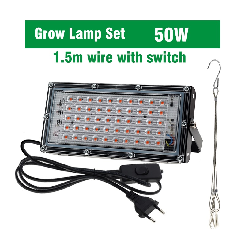 Full Spectrum LED Grow Light With Stand AC220V Phyto Lamp With On/Off Switch For Greenhouse Hydroponic Plant Growth Lighting: ROSE