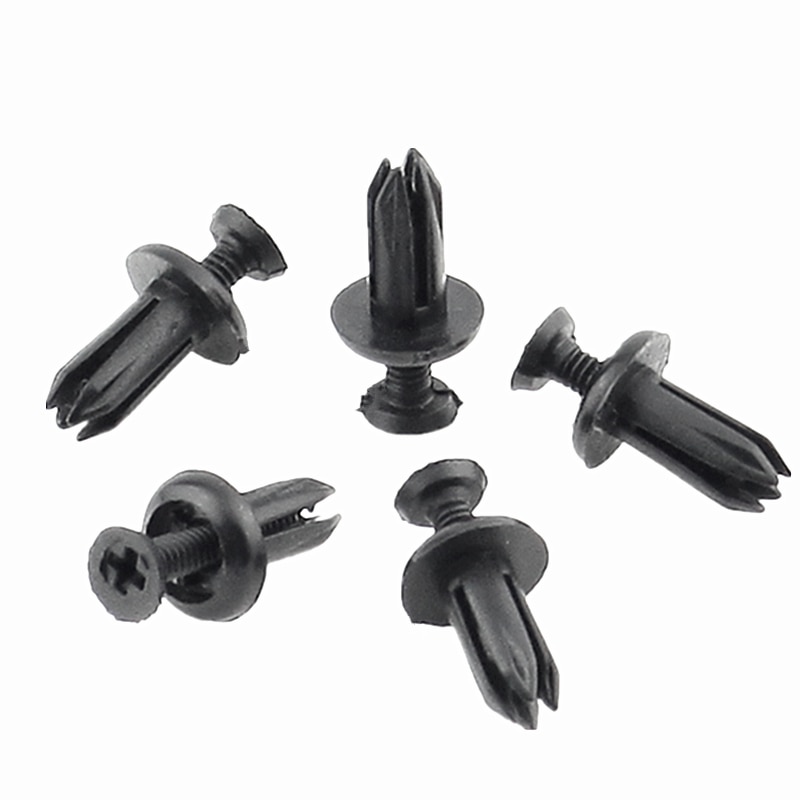 QFHETJIE-sujetadores automotrices de 5mm, remaches de expansión de plástico de uso Universal, Clips tipo Push-Type de puerta de carpeta de decoración de coche, 100 Uds.