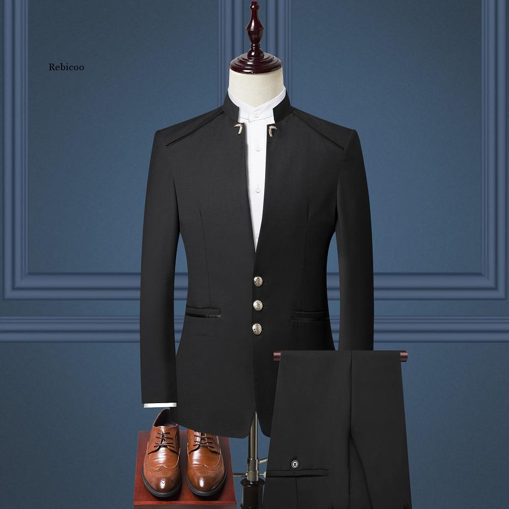 Men's Suit for Wedding Business Suit Party Suit Prom Dresses Wedding Suit Groom Wear Peaky Blinders 3 Pieces(Jackets+Pants+Vest): Black / 4XL