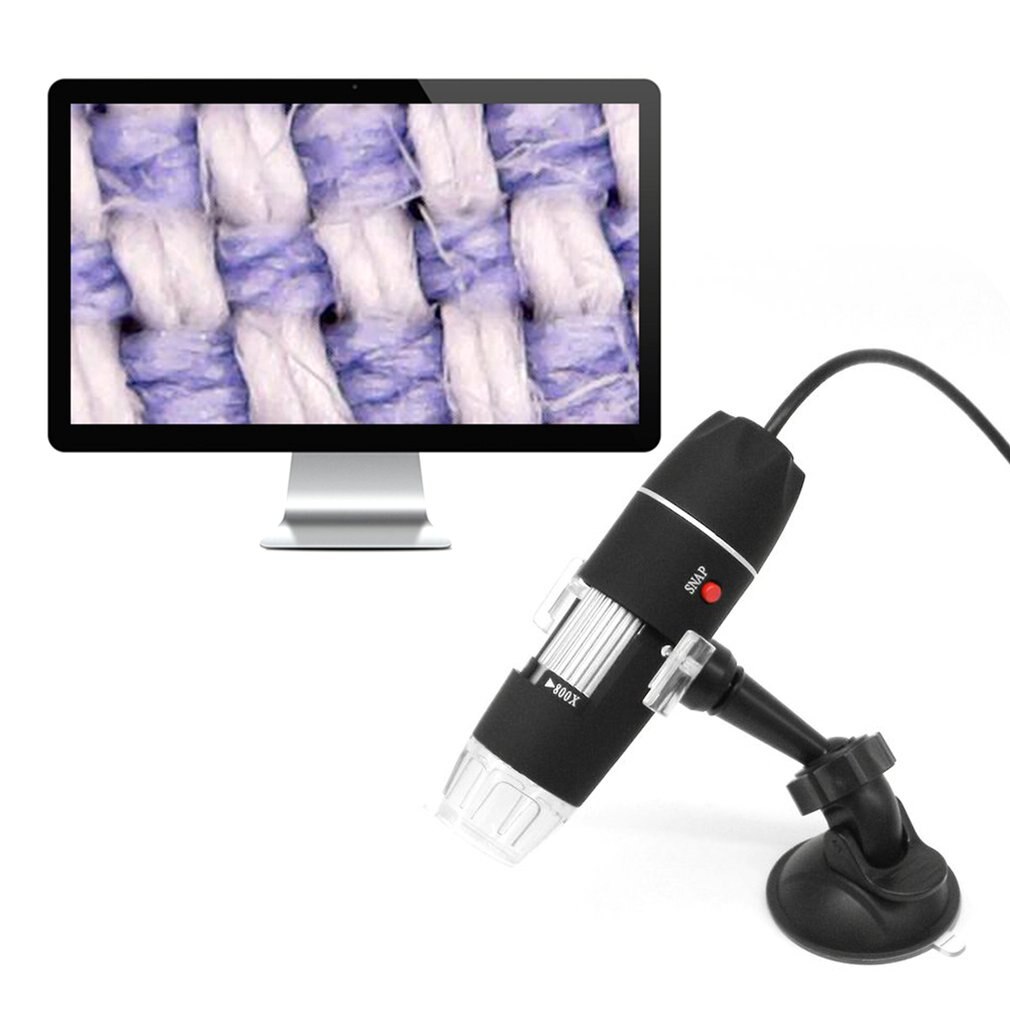 1600X USB Digital Microscope Trinocular Stereo Microscopio Camera Endoscope 8LED Magnifier with Metal Stand