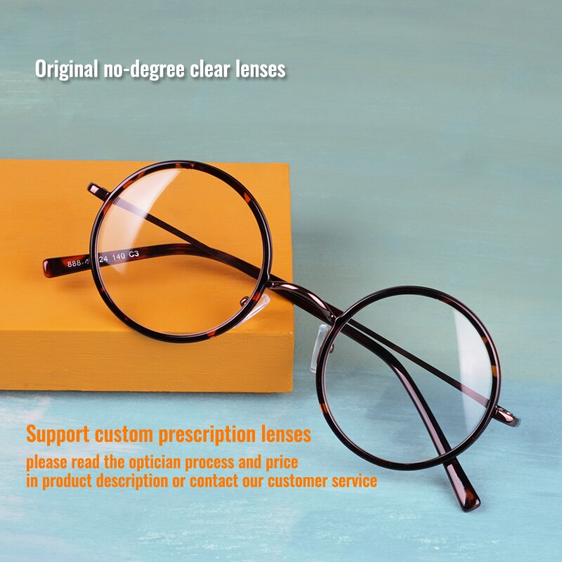 Toketorism vintage pyöreät silmälasit nainen mies retro lasit optiset kehykset