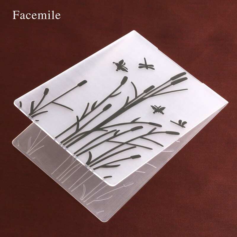 Facemile Plastic Template Embossing Map Voor Scrapbooking Fotoalbum Papier Card Bruiloft Decoratie 55028