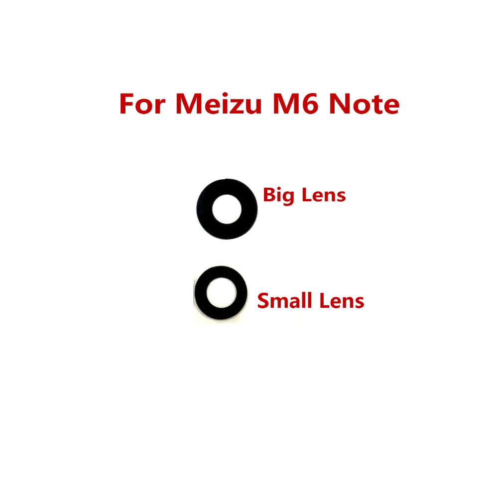 1Pcs Voor Meizu M6 Note Rear Terug Camera Glas Lens Cover Reparatie Onderdelen