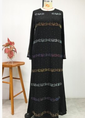 Spring African Women O-neck Long Sleeve Printing Long Dress African Dresses for Women African Clothes