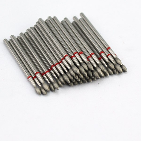 Ponceuse électrique pour ongles, jeu de mèches diamantées, fraise pour manucure, cuticules, accessoire pour Nail Art, 50pcs: SET19-35
