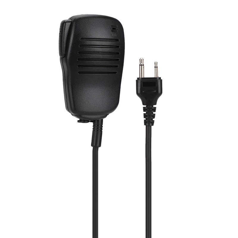 IC-A2 Handheld Mic Speaker Microphone for ICOM Two-way Radio 360 Degree Rotatable clip 3.5mm earpiece jack