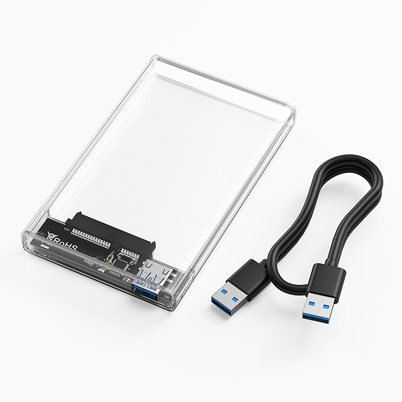 Sata to USB 3.0 Adapter 2.5 Inch SSD HDD Universal Box Hard Drive Enclosure Hardisk Protective Case Max 6TB For Samsung Kingston: A