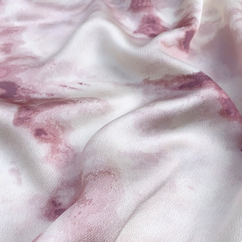 Width 59" Micro Elastic Drape Gloss Imitation Acetate Chiffon Fabric By The Half Yard For Dress Shirt Cheongsam Material