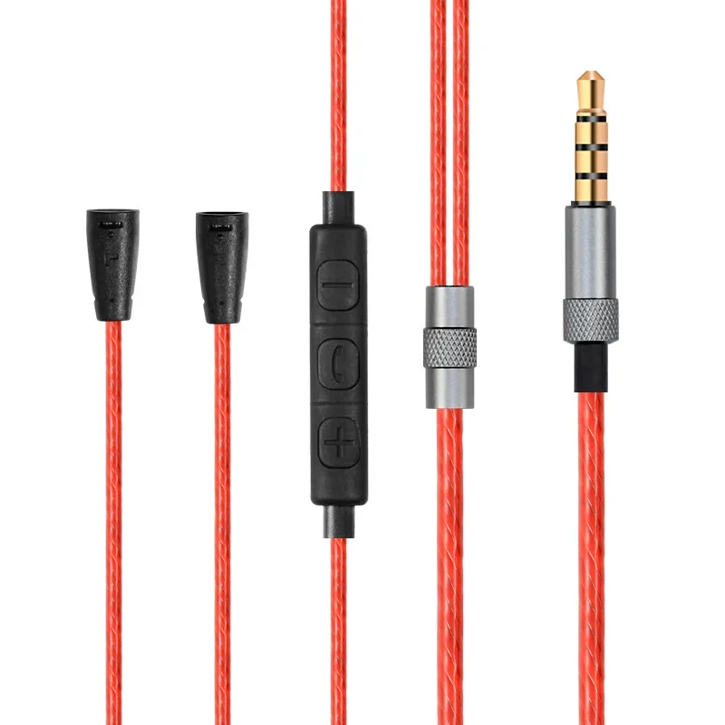 For Sennheiser IE80S IE80 IE8 IE8i Earphone Replaceable 3.5mm to 2-pin Single Crystal Copper Cable