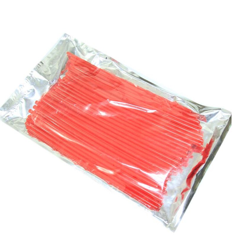 Moto 72Pcs Een Set 24Cm Motocross Dirt Bike Enduro Velg Spoke Lijkwaden Skins Covers Spoke Jassen Voor atv Ktm CRF230 V-Stormen: Rood