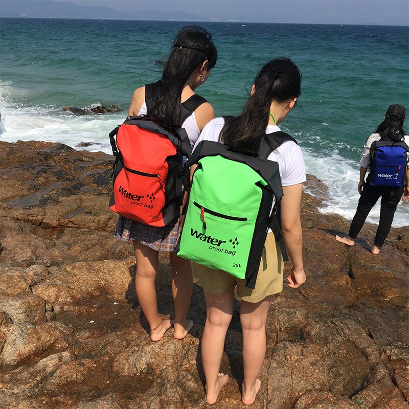 Outdoor Waterproof Swimming Backpack Watertight Roll Top Hiking Kayak Folding Camping Pool Dry Fishing Beach Sports Bags