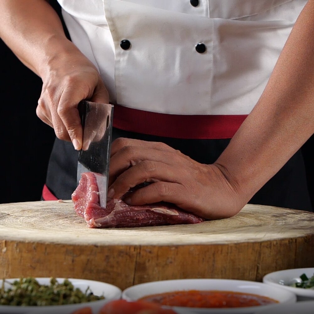 Chinese Cleaver Handgemaakte Chopper Chef 3cr13 Roestvrijstalen Mes Professionele Keukenmessen Vlees Vege Slicer Hakmes