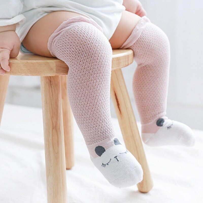 2019 del bambino Della Ragazza Carino Calzini E Calzettoni Maglia del Cotone di Disegno Lungo Calzini E Calzettoni Partito Neonato Bambini Molle Presepe Gamba più caldo