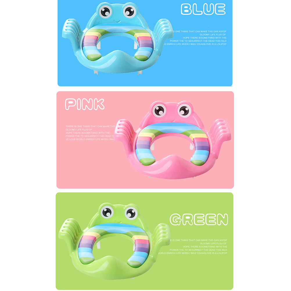 Portable Baby Potty Trainer Non-slip Toilet Training Seat Handles Children Auxiliary Toilet Seat Infant Children Pee Trainer