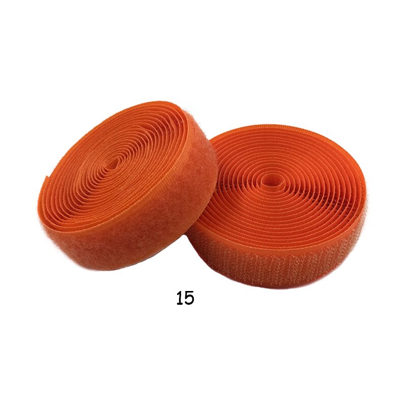 20mm 2 meter par farverige velcro-klæbende klistermærker med krog og løkke farvetape kabelbindere sytilbehør: 2 meter 15