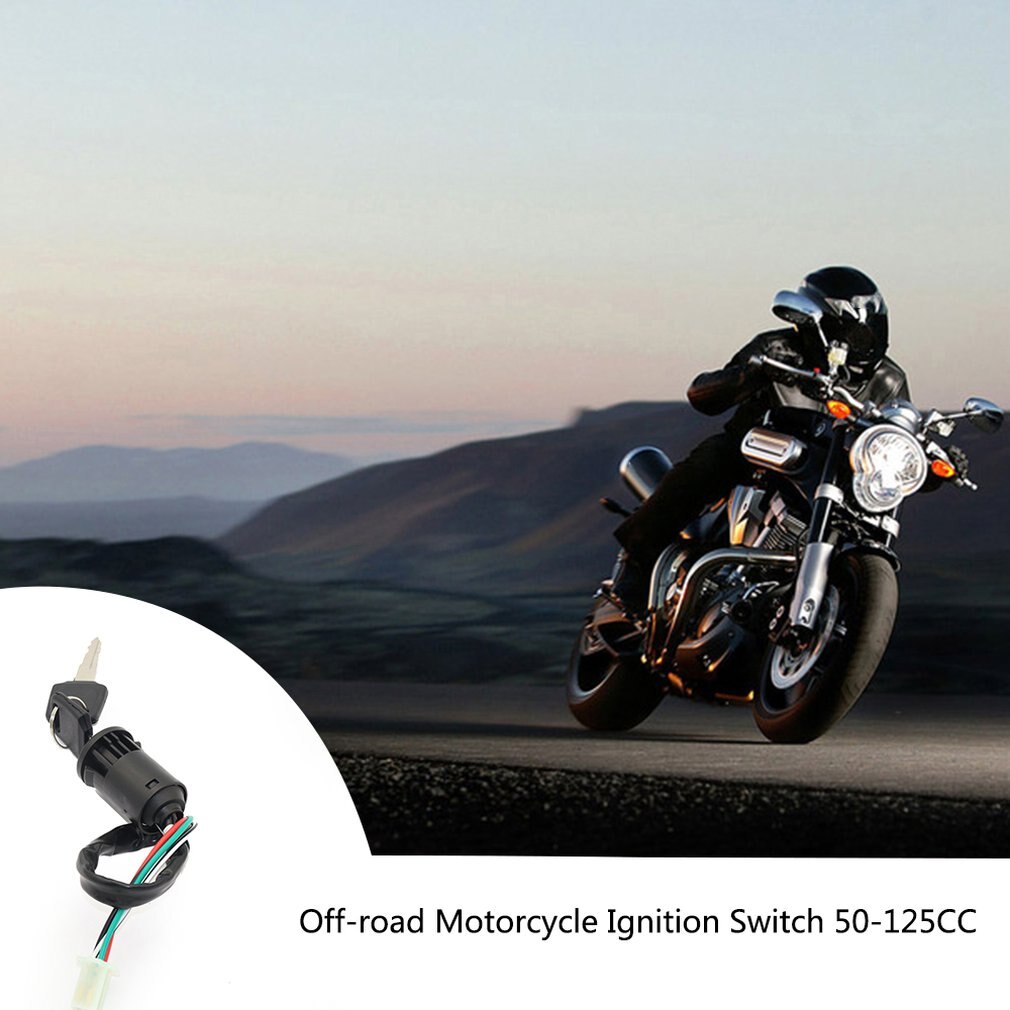 4 Wire Ignition Key Barrel Switch For Most All Quad & Dirt Bikes 50cc 110cc 125cc 250cc PIT Quad Dirt Bike ATV