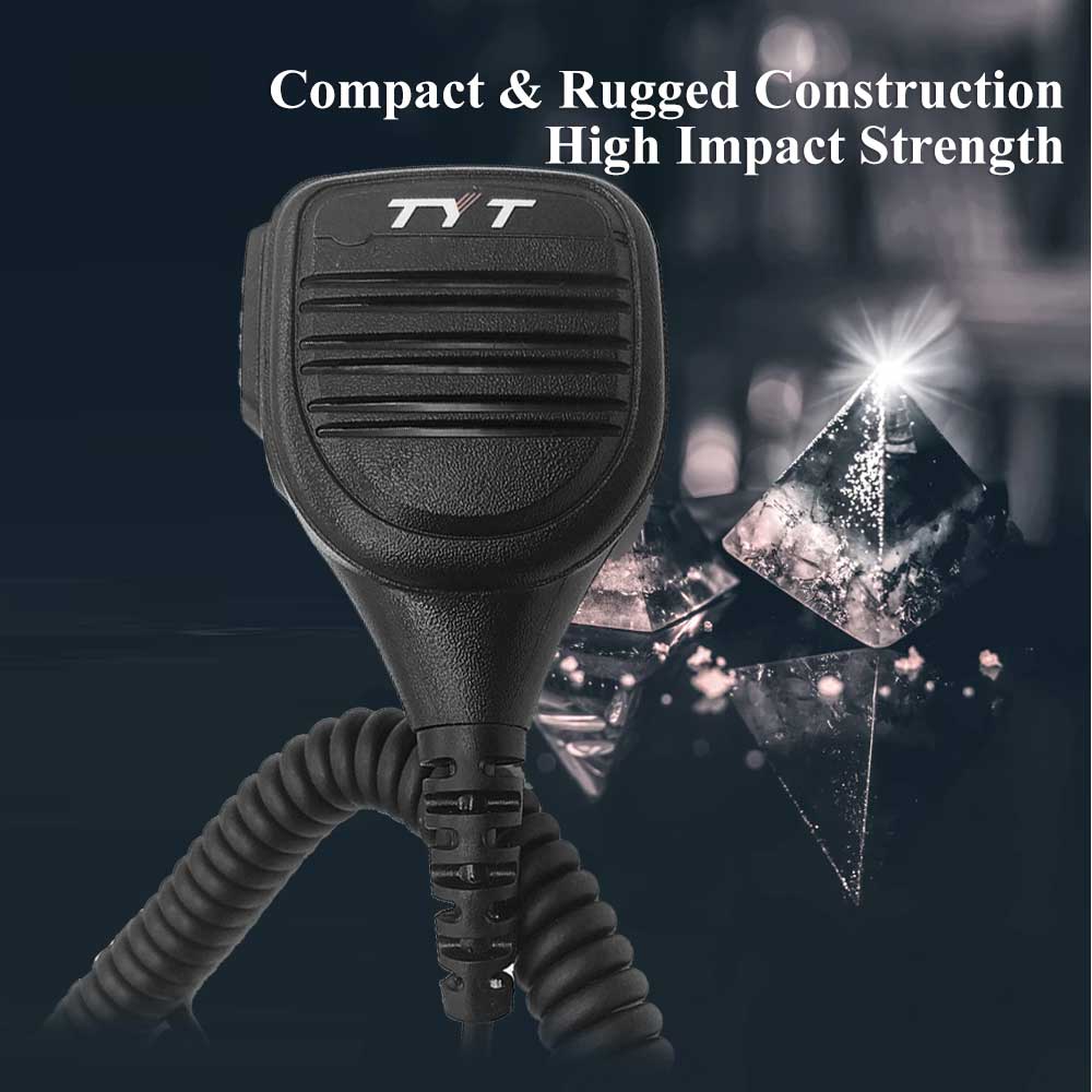 TYT Durable Big PTT Microphone K1 Plug for Wouxun KG-UV6D TYT MD-UV380 MD-UV390 Baofeng UV-5R UV-82 Two Way Radio