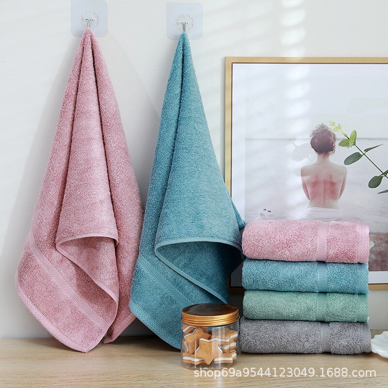 Fibra de bambu cozinha microfiber toalha de praia 34*75 liso do agregado familiar diário engrossado macio rosto toalha toalhas banho do banheiro