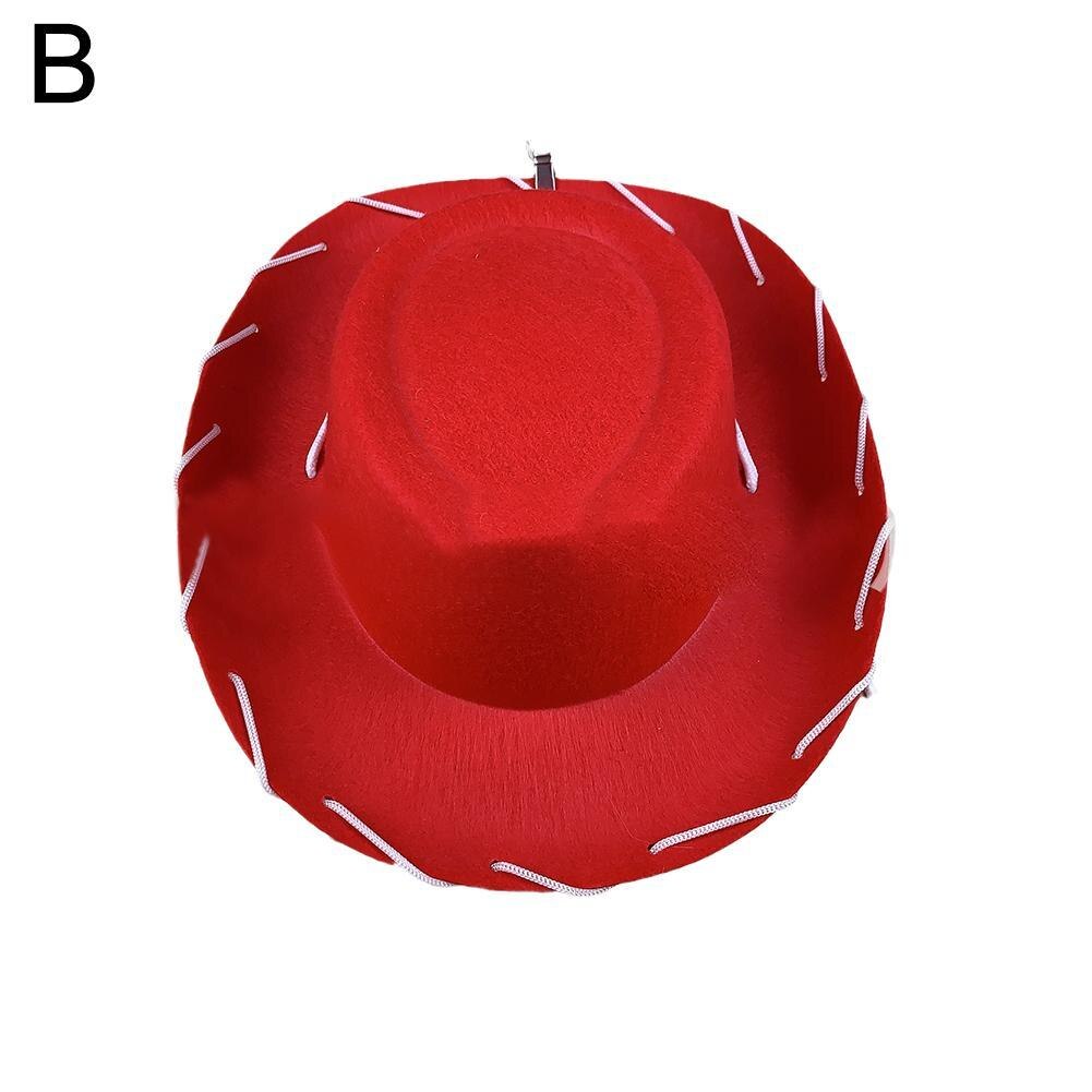 Cowboy Hat Women Men Western Drawstring Non-woven Fabric Cowboy Hats For Gentleman Lady Children Kids Cap Christmas: B