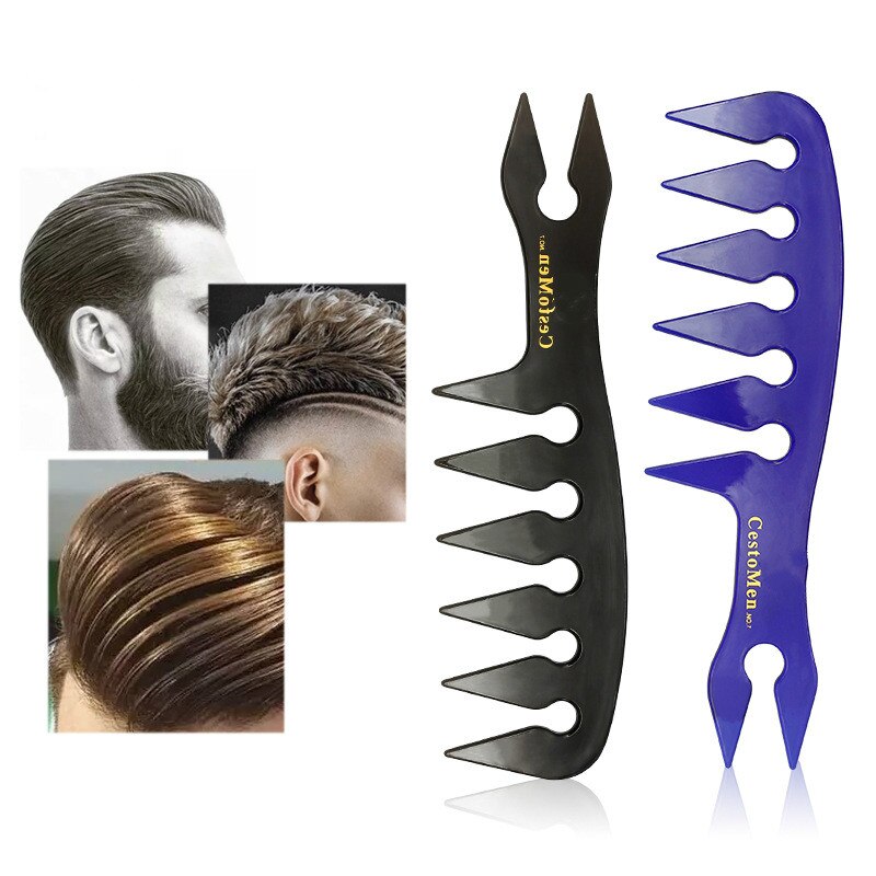 Hair Texture Comb Wide Tooth Texturizing Comb Man Oil Head Hair Pomade Styling Hairdressing Combs For Men