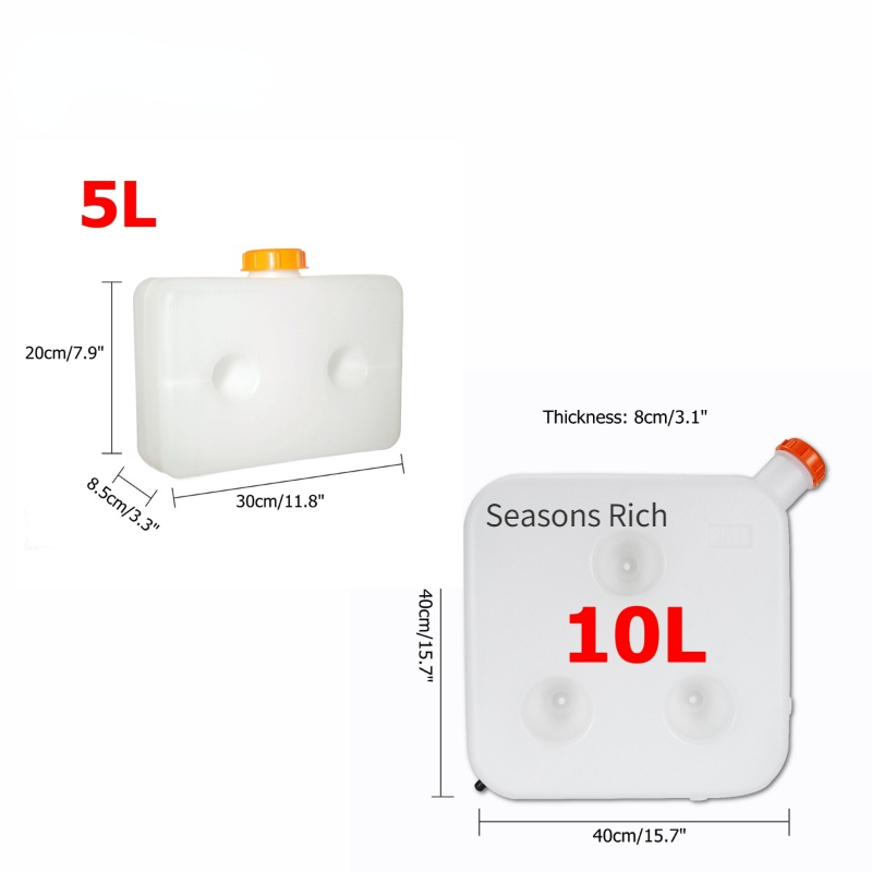 Hcalory 5L/10L Plastic Fuel Water Tank Storage Canister Water Tank For Car Truck Air Heater Parking Heate