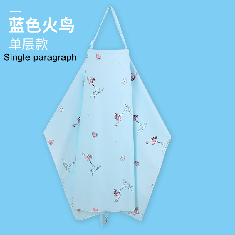 Neonato allattamento al seno copertura per allattamento sciarpa per allattamento coperta per allattamento panno per allattamento grembiule per mamma madre infermiera mantello: singolo blu fenicottero