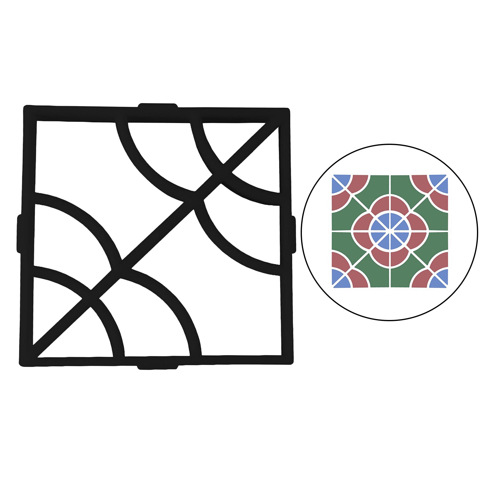 Tuin Gazon Oprit Path Vloer Bestrating Bestrating Mal Patio Concrete Stap Steen Loopbrug Oprit Maker Mould