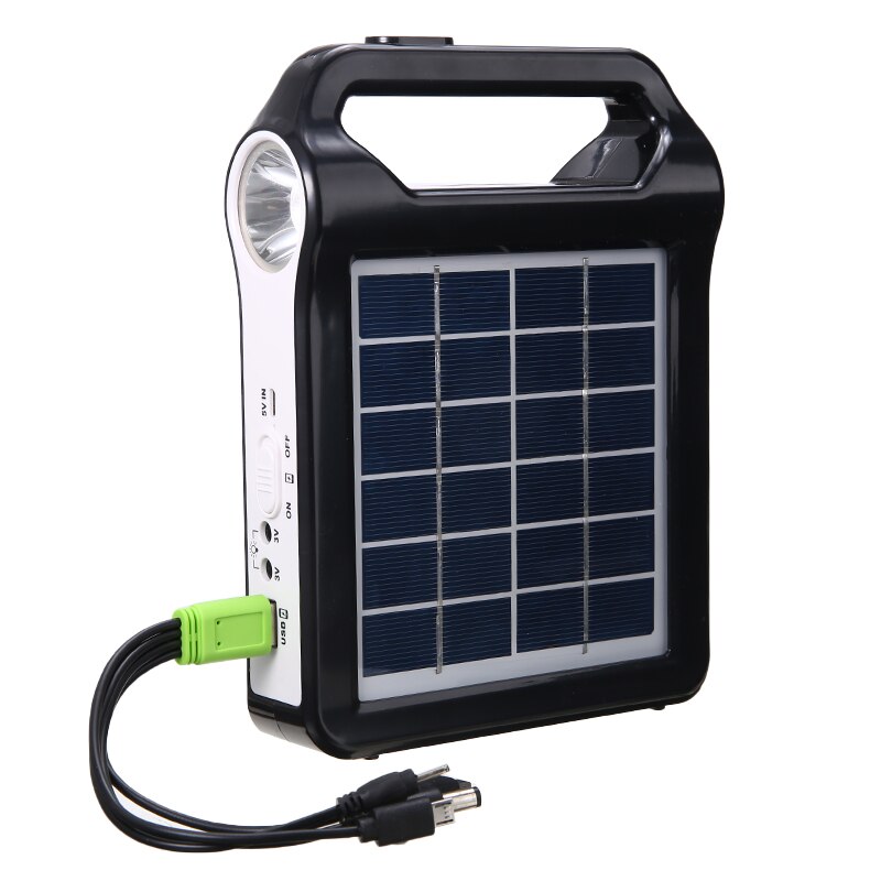 220V Portable Solar Panel Power Storage Generator System Reusable USB Charging Generator Outdoor Indoor Lighting