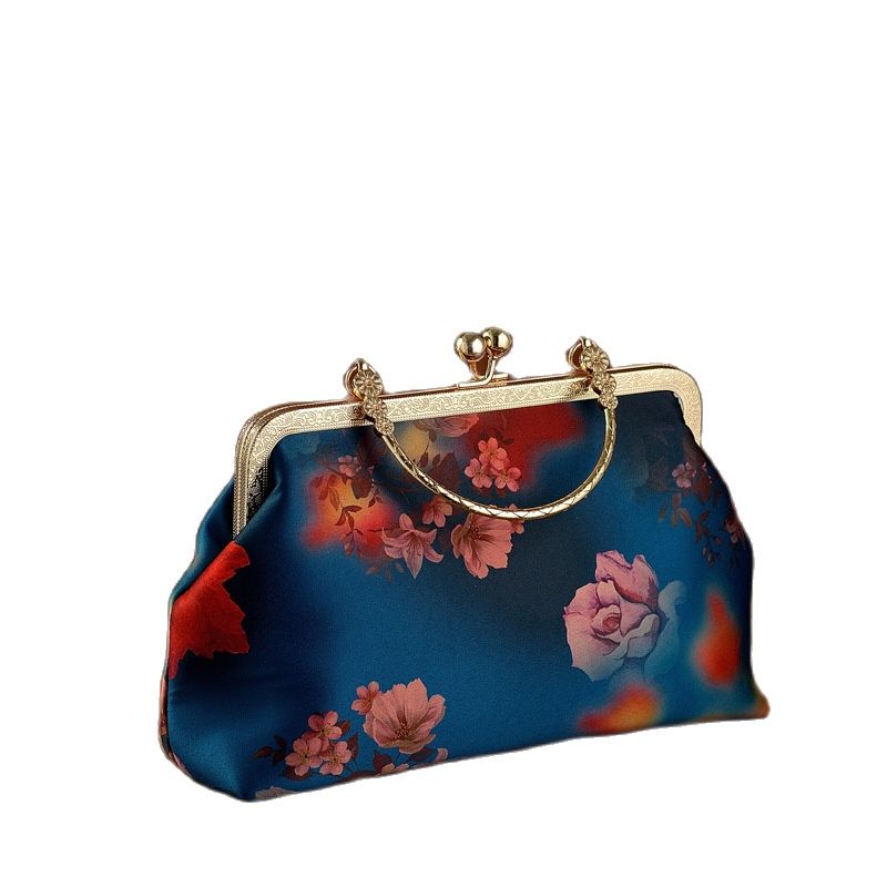 Vrouwen Gedrukt Bloemen Evening Clutch Tassen Vrouwen Zijde Handtassen Totes Clutch Purse 3 Kleuren