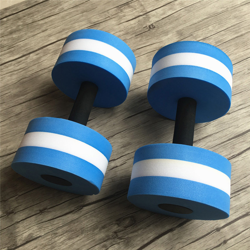 2pcs Water Aerobics Dumbbells EVA Aquatic Barbell Fitness Aqua Pool Exercise