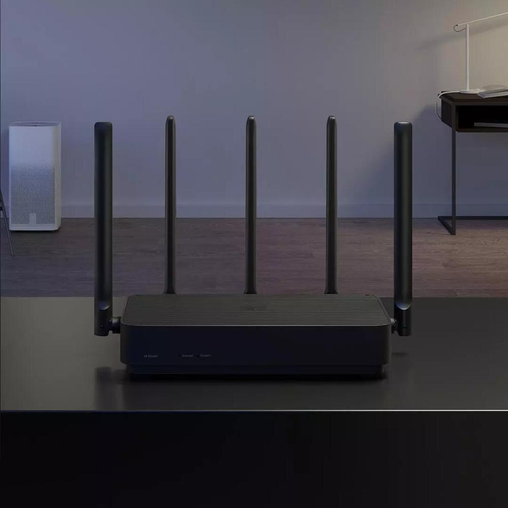 Xiaomi router 4 pro 128mb routeur gigabit 2.4g ghz double 5.0 2033 mbps sans fil avec 5 antennes à gain élevé plus larges