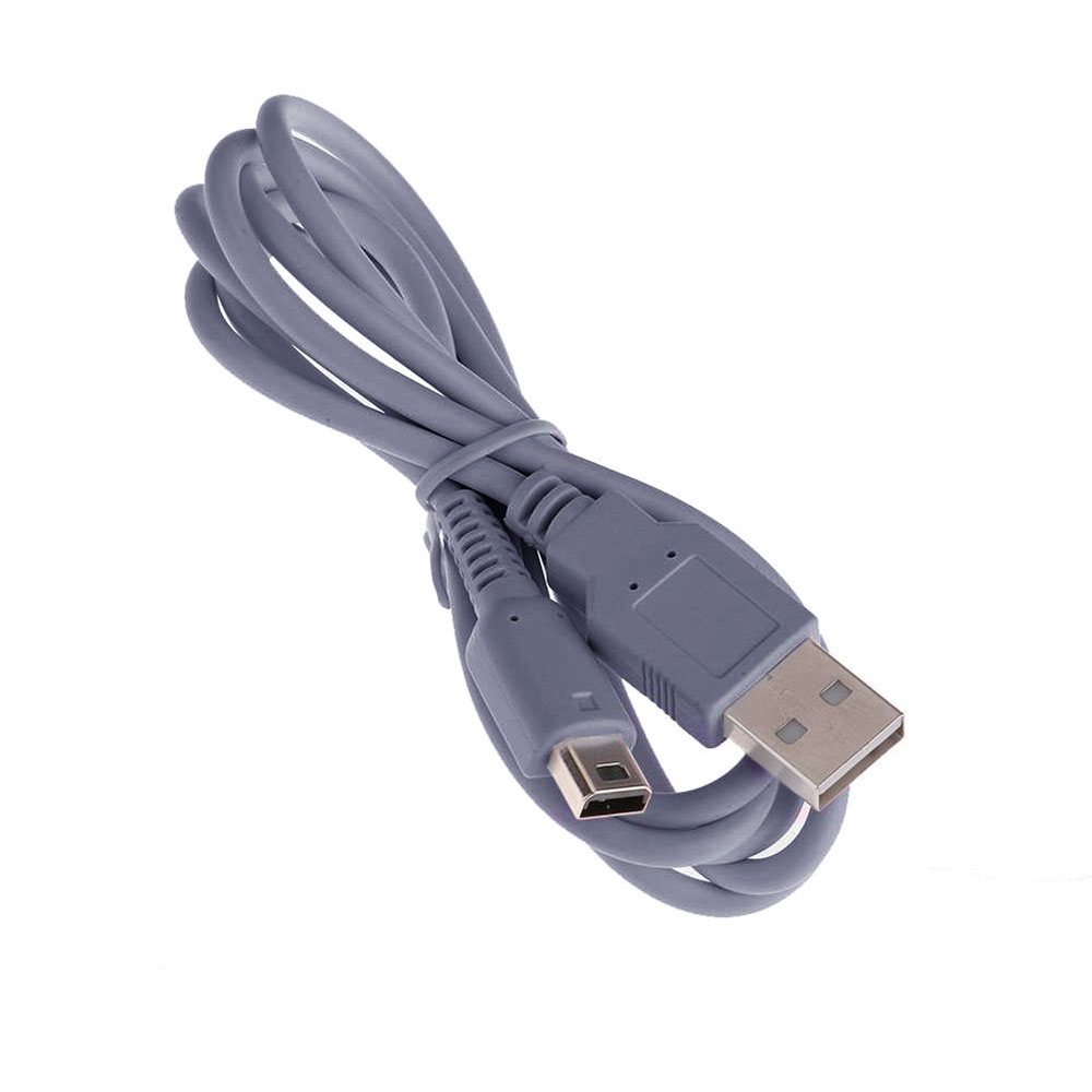 Cable de carga USB JCD de 1m para controlador WII U, Cable de cargador de datos para consola de mando WIIU, línea de fuente de alimentación: Gris