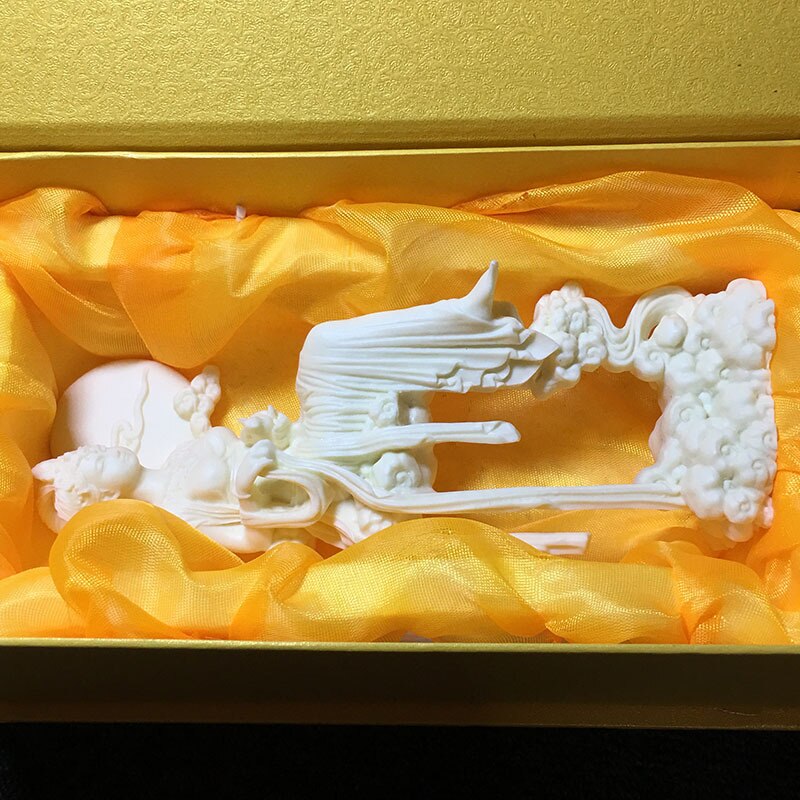 Chinese style character Chang'e fairy statue，Modern art sculpture，Chang'e to the moon，High-end home decoration statue: Default Title