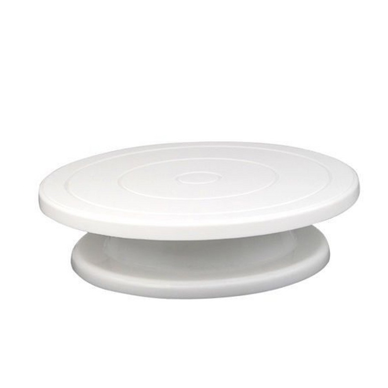 1PC Cake Decorating Rotary Table Kitchen Anti-skid Round Cake Stand Cake Plate Turntable Rotating Plastic DIY Pan Baking Tool