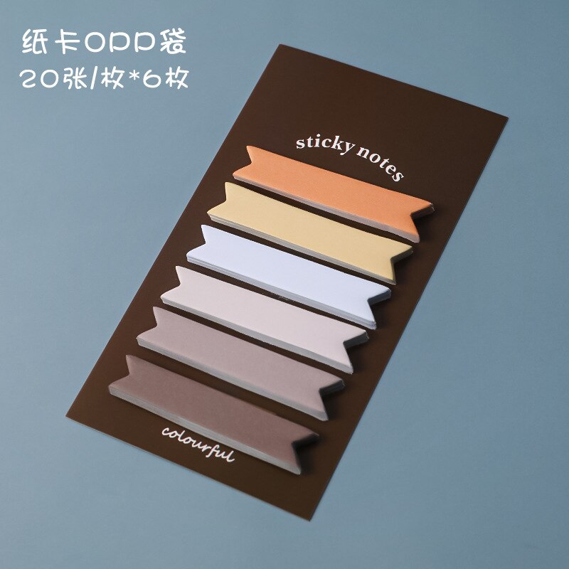 Morandi Gradient Sticky Notes Color Index Post Office Notes: 3