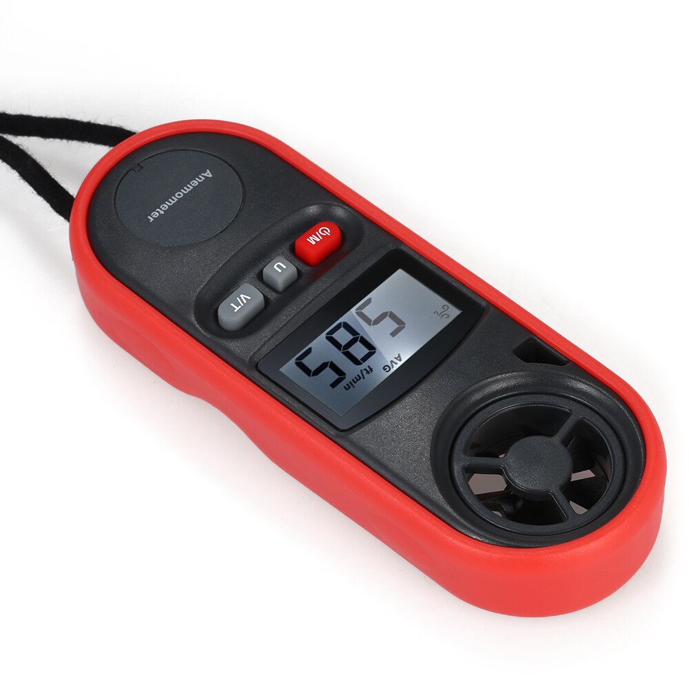 Beaufuerte-Anemómetro Digital de bolsillo, medidor de velocidad del viento, termómetro de velocidad del aire, IP67