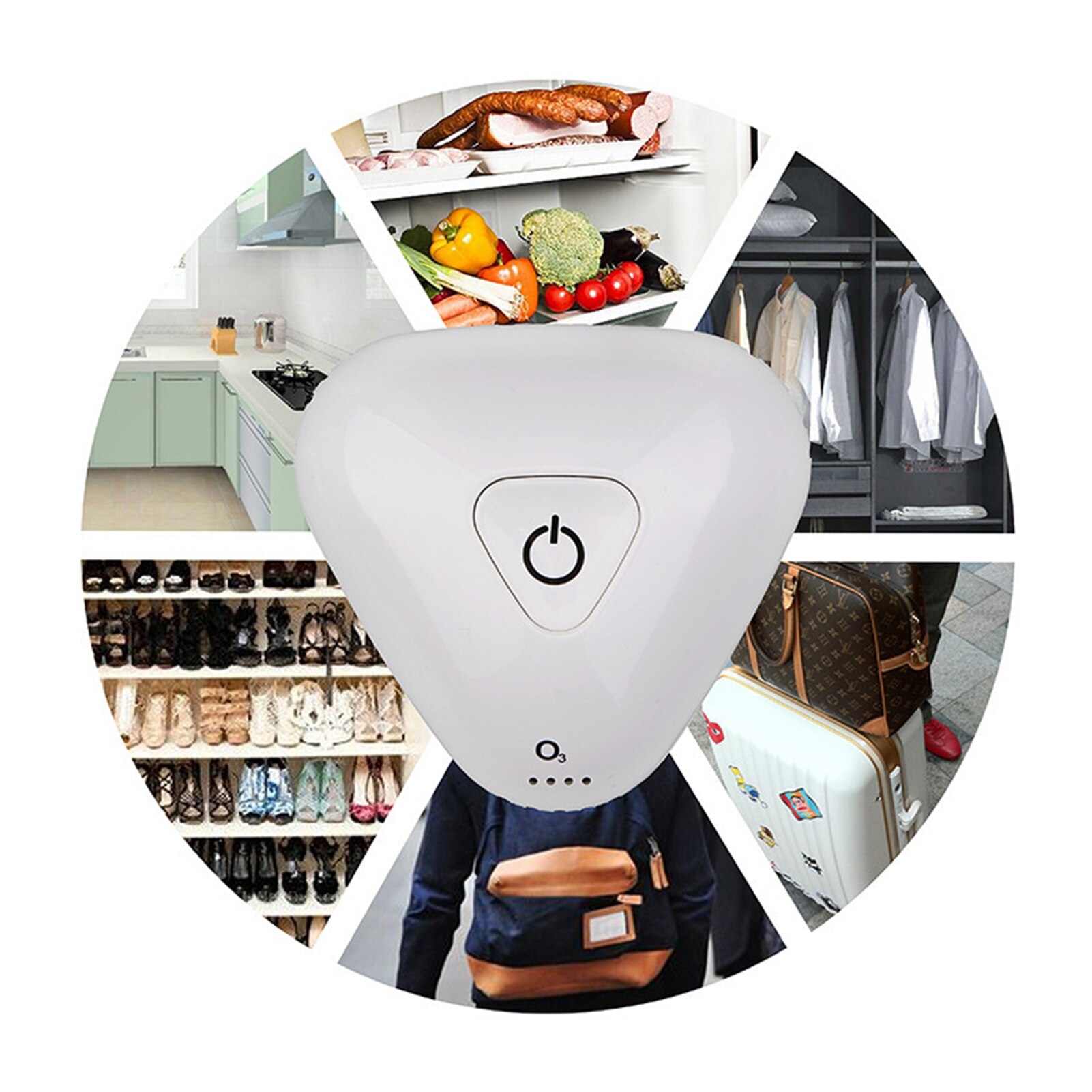 Mini Ozon Generator Tragbare Auto Luft Reinigung Deodorizer USB Aufladbare O3 Luftreiniger Geruch Eliminator