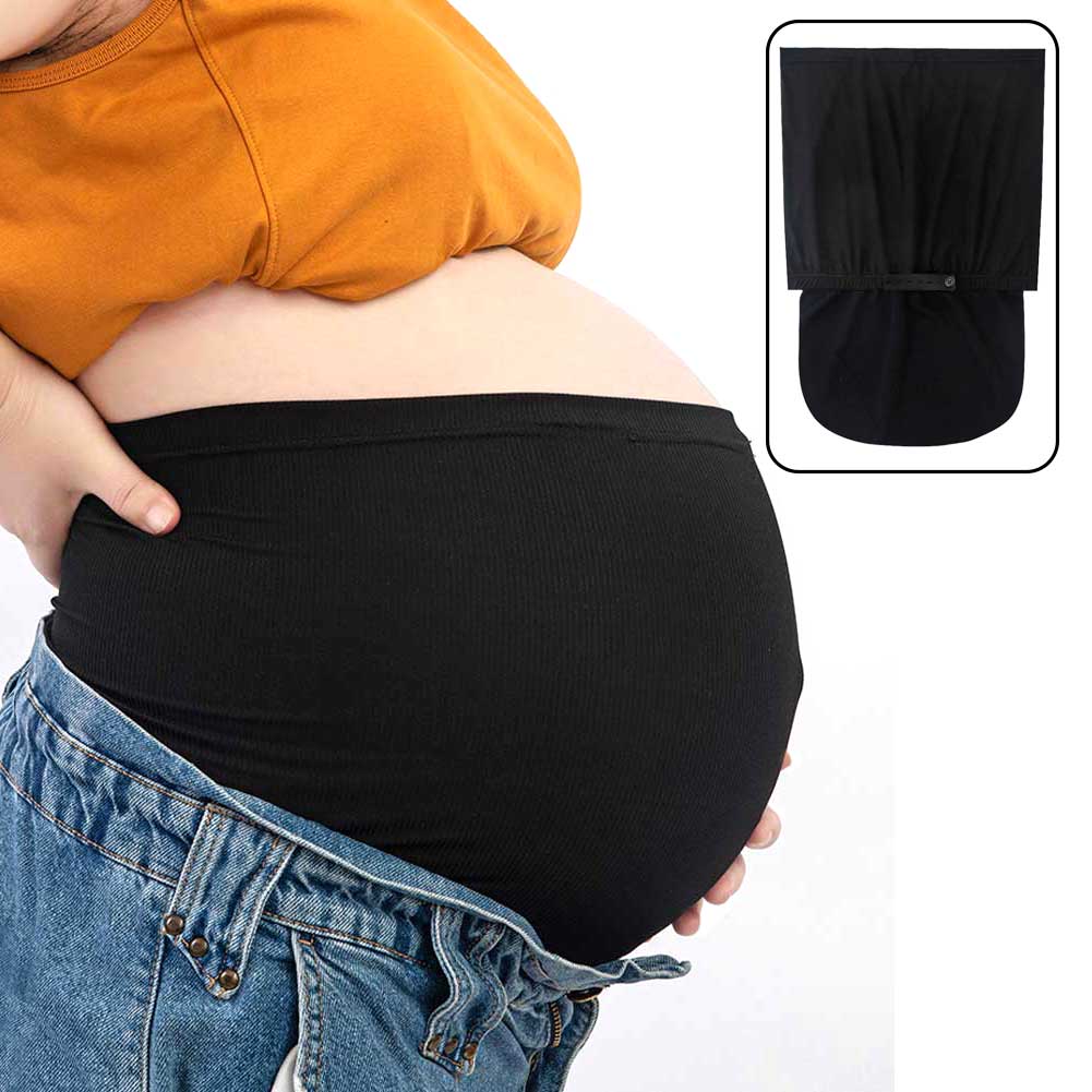 Maternity For Pregnancy Breathable Tummy Brace Pelvis Seamless Belly Band Abdomen Support With Pants Extenders Corset Postpartum